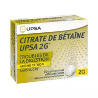 Citrate De Betaïne Upsa 2 G Comprimés Effervescents Sans Sucre Citron 2t/10 à COLLONGES-SOUS-SALEVE