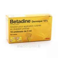 Betadine Dermique 10 % S Appl Cut En Récipient Unidose 10unid/5ml à COLLONGES-SOUS-SALEVE