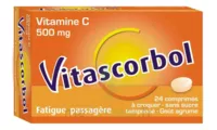 Vitascorbol Sans Sucre Tamponne 500 Mg, Comprimé à Croquer édulcoré Au Sorbitol Et à L'aspartam à COLLONGES-SOUS-SALEVE