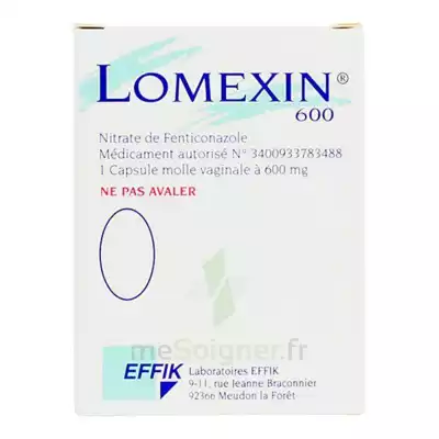 Lomexin 600 Mg Caps Molle Vaginale Plq/1 à COLLONGES-SOUS-SALEVE