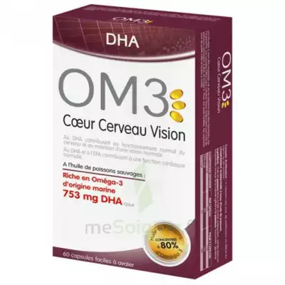 Om3 Dha Coeur Cerveau Vision Caps B/60 à COLLONGES-SOUS-SALEVE