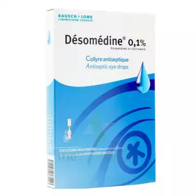 Desomedine 0,1 % Collyre Sol 10fl/0,6ml à COLLONGES-SOUS-SALEVE