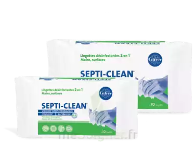Septi-clean Lingette DÉsinfectante Paquet/70 à COLLONGES-SOUS-SALEVE